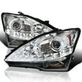 thumbnail image 1 of Spec-D Tuning Chrome Housing Clear Lens Projector Headlights w/ Sequential LED Signal  Compatible with 2006-2010 Lexus IS250 IS350, Left + Right Pair Headlamps Assembly, 1 of 5