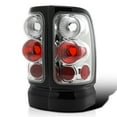 thumbnail image 1 of Spec-D Tuning Chrome Housing Clear Lens Tail Lights Compatible with 1994-2001 Dodge Ram 1500/2500/3500, Left + Right Pair Assembly, 1 of 7