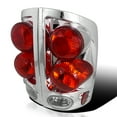 thumbnail image 1 of Spec-D Tuning Chrome Housing Clear Lens Tail Lights Compatible with 2002-2006 Dodge Ram 1500/2500/3500, Left + Right Pair Assembly, 1 of 7