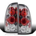 thumbnail image 1 of Spec-D Tuning Chrome Housing Clear Lens Tail Lights Compatible with 2005-2008 Toyota Tacoma, Left + Right Pair Assembly, 1 of 7