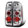 thumbnail image 1 of Spec-D Tuning Chrome Housing Clear Lens Tail Lights Compatible with 2005-2014 Nissan Frontier, 2009-2012 Suzuki Equator, Left + Right Pair Assembly, 1 of 7