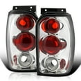 thumbnail image 1 of Spec-D Tuning Chrome Housing Tail Lights Compatible with 1998-2001 Ford Explorer, Mercury Mountaineer, Left + Right Pair Assembly, 1 of 7
