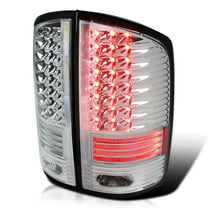 Spec-D Tuning Chrome LED Tail Lights Compatible with 2002-2006 Dodge Ram 1500/2500/3500, Left   Right Pair Assembly