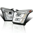 thumbnail image 1 of Spec-D Tuning Chrome LED & Turn Signal Projector Headlights Compatible with 2015-2018 GMC Yukon/Yukon XL, Left + Right Pair Headlamps Assembly, 1 of 6