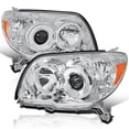 thumbnail image 1 of Spec-D Tuning Chrome Projector Headlights Compatible with 2006-2009 Toyota 4Runner SR5 Limited, Left + Right Pair Headlamps Assembly, 1 of 5