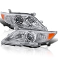 thumbnail image 1 of Spec-D Tuning Chrome Projector Headlights Compatible with 2010-2011 Toyota Camry All, Left + Right Pair Headlamps Assembly, 1 of 5