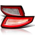thumbnail image 1 of Spec-D Tuning Chrome Red LED Bar Tail Lights Compatible with 2005-2008 Porsche 911 997 Carrera / Carrera 4 / Carrera S / Carrera 4S / Targa 4 / Targa 4S, Left + Right Pair Assembly, 1 of 7