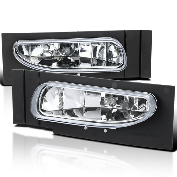Spec-D Tuning Clear Bumper Driving Fog Lights + Bulbs + Switch Compatible with 1994-1998 Ford Mustang L+R Pair Assembly