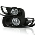 thumbnail image 1 of Spec-D Tuning Clear Bumper Driving Fog Lights + Bulbs + Switch Compatible with 1999-2000 Honda Civic L+R Pair Assembly, 1 of 7