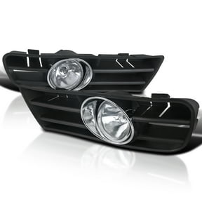 Spec-D Tuning Clear Bumper Driving Fog Lights + Bulbs + Switch Compatible with 1999-2004 VW Golf GTI MK4 L+R Pair Assembly