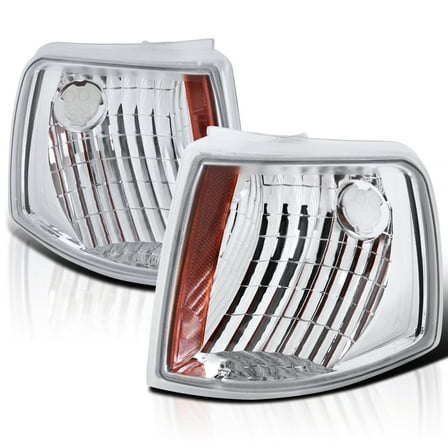 Spec-D Tuning Clear Corner Signal Lights Compatible with 1993-1997 Ford Ranger Left + Right Pair Assembly