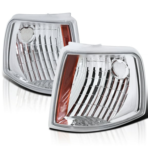 Spec-D Tuning Clear Corner Signal Lights Compatible with 1993-1997 Ford Ranger Left + Right Pair Assembly
