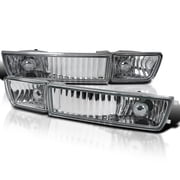 Spec-D Tuning Clear Driving Fog Lights + Bulbs Compatible with 1993-1998 Volkswagen VW Golf MK3 Jetta L+R Pair Assembly