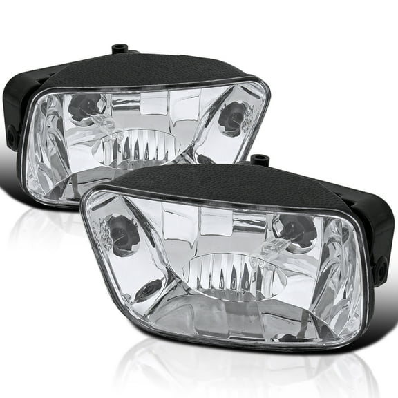 Spec-D Tuning Clear Driving Fog Lights + Bulbs Compatible with 2002-2009 Chevy Trailblazer L+R Pair Assembly