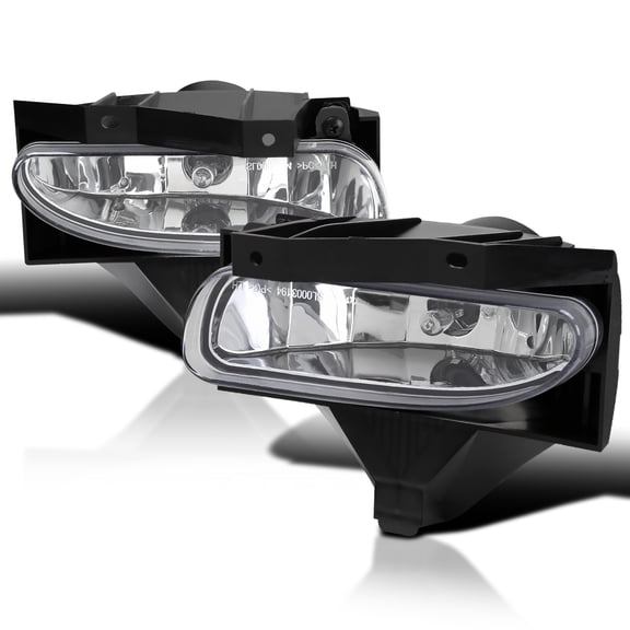 Spec-D Tuning Clear Driving Fog Lights + Bulbs + Switch Compatible with 1999-2004 Ford Mustang GT Models L+R Pair Assembly
