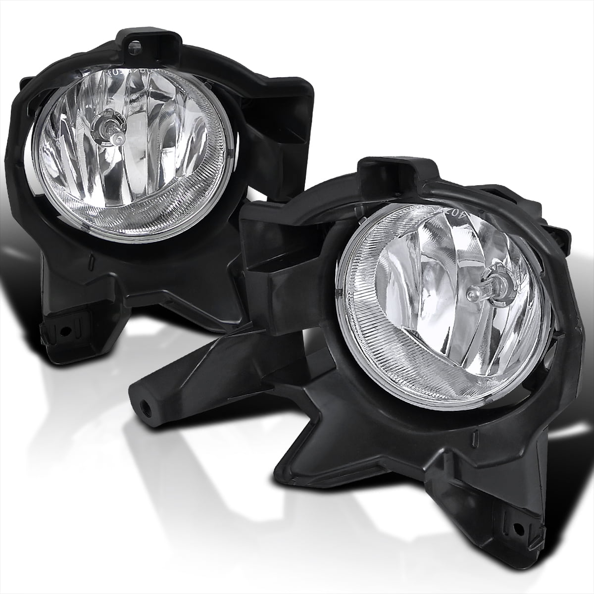 SpecD Tuning Clear Fog Lights + Bulbs + Switch Compatible with 2013