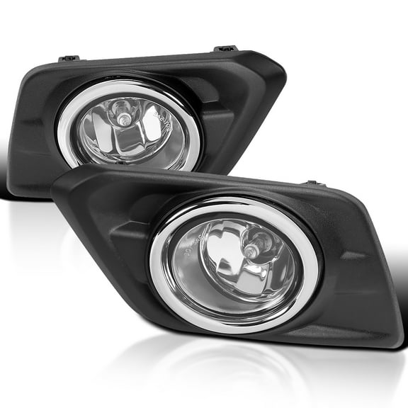 Spec-D Tuning Clear Fog Lights + H11 Bulbs + Switch Compatible with 2014-2016 Nissan Rogue L+R Pair Assembly