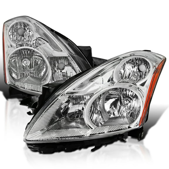 Spec-D Tuning Clear Headlights Compatible with 2010-2012 Nissan Altima L+R Pair Head Light Lamp Assembly