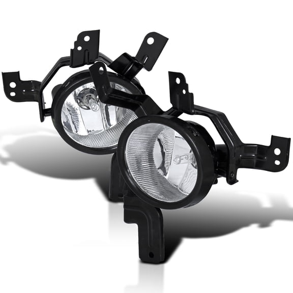 Spec-D Tuning Clear Lens Fog Lights + H11 Bulbs + Switch Included Compatible with 2007-2009 Honda Crv L+R Pair Assembly