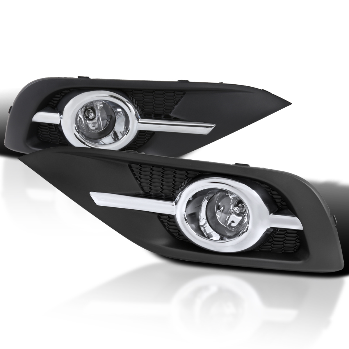 Pair Of Front Fog Lights With Switch Kit For 2017-2019 Honda CR-V - Complete Set
