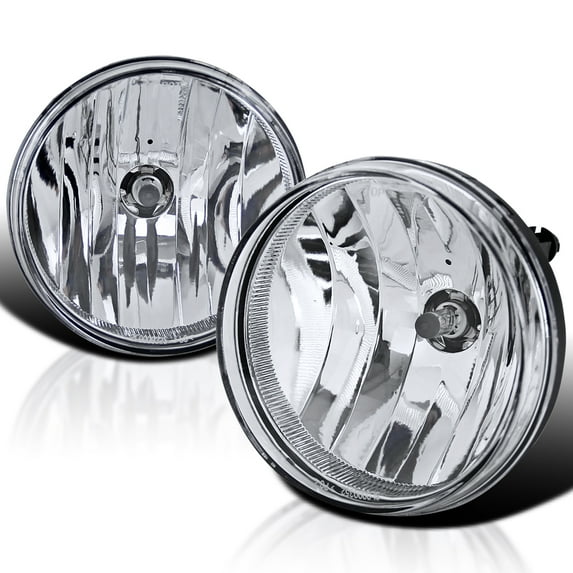 Spec-D Tuning Clear Lens Fog Lights + H8 Bulbs + Switch Included Compatible with 2007-2013 GMC Sierra 1500 L+R Pair Assembly