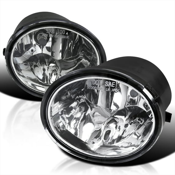 Spec-D Tuning Clear Lens Fog Lights +HB4(9006) Bulbs+Switch Compatible with Toyota Tundra 2000-2006, 2001-2007 Sequoia, L+R Pair Assembly