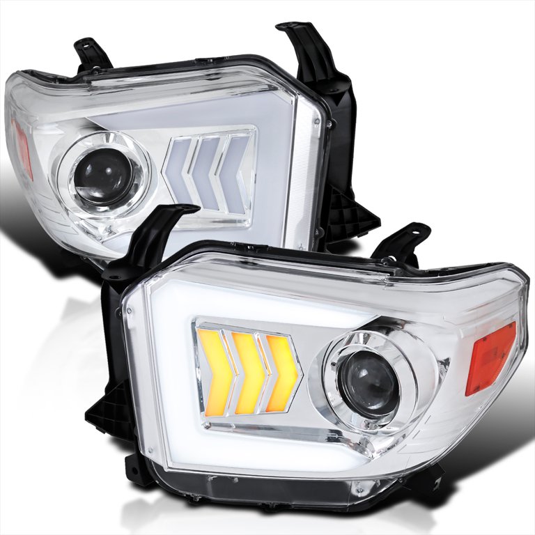 Spec-D Tuning Clear Projector Headlights w/ LED & Sequential Turn