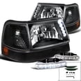 thumbnail image 1 of Spec-D Tuning Compatible with 1998-2000 Ford Ranger Black/Clear LED Headlight+Corner Lamp+LED Bumper Light, 1 of 2