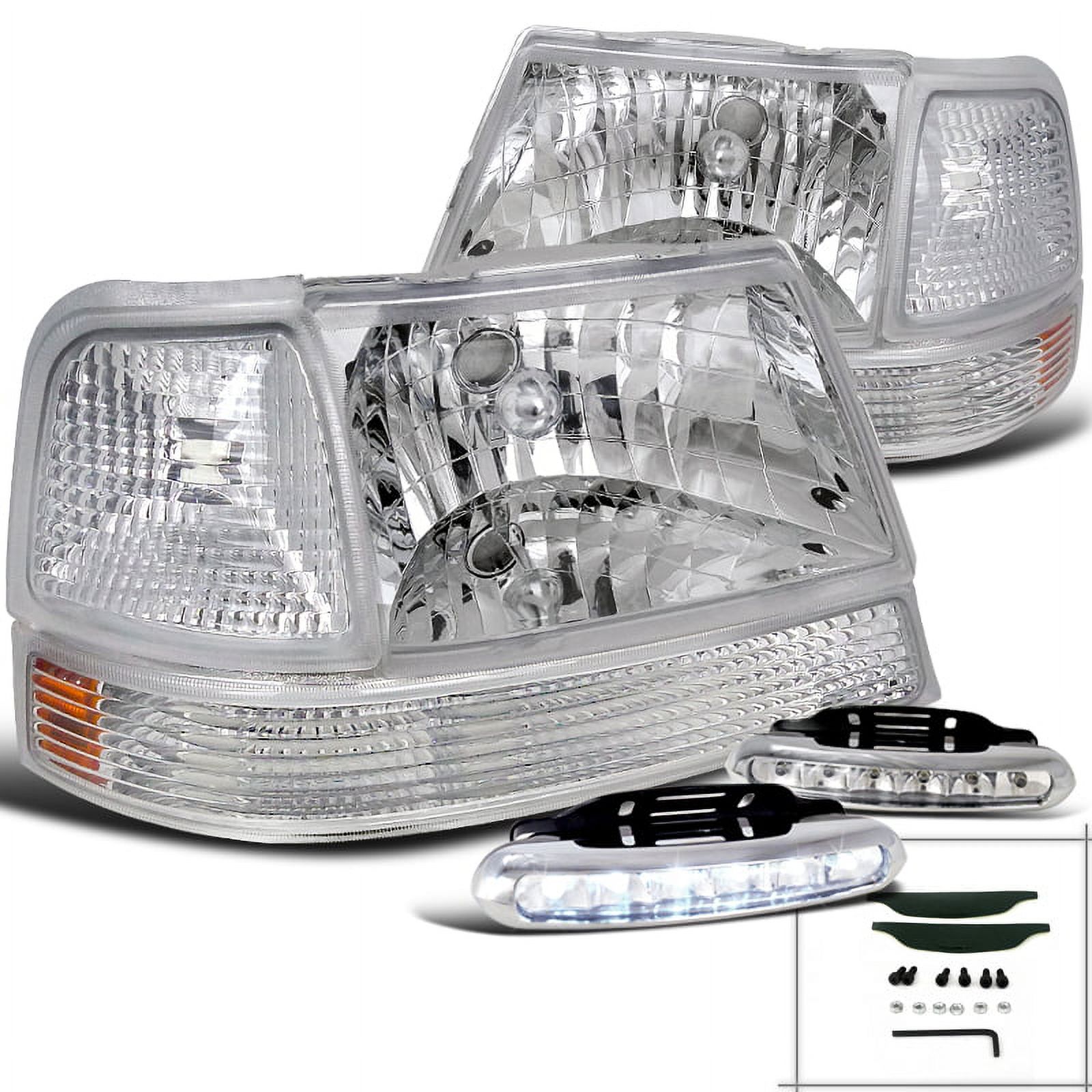 Spec-D Tuning Compatible with 1998-2000 Ford Ranger Clear Head Lights ...