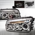 thumbnail image 1 of Spec-D Tuning Dodge Charger 2005 2006 2007 2008 LED Halo Projector Headlights - Chrome, 1 of 1