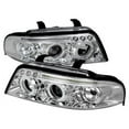 thumbnail image 1 of Spec-D Tuning Dual Halo Led Projector Headlights for 1999-2001 Audi A4 Head Light Assembly Left + Right Pair, 1 of 7