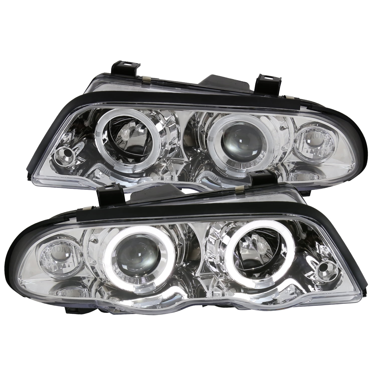 Spec-D Tuning Dual Halo Projector Headlights Chrome for 1999-2001 BMW ...