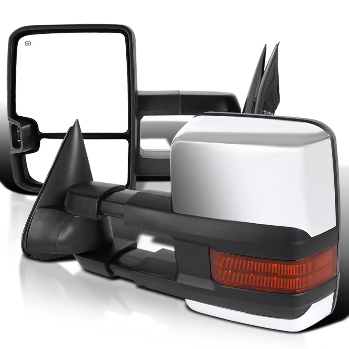 SpecD Tuning Facelift Style Power + Heated Extend Towing Mirrors w/LED