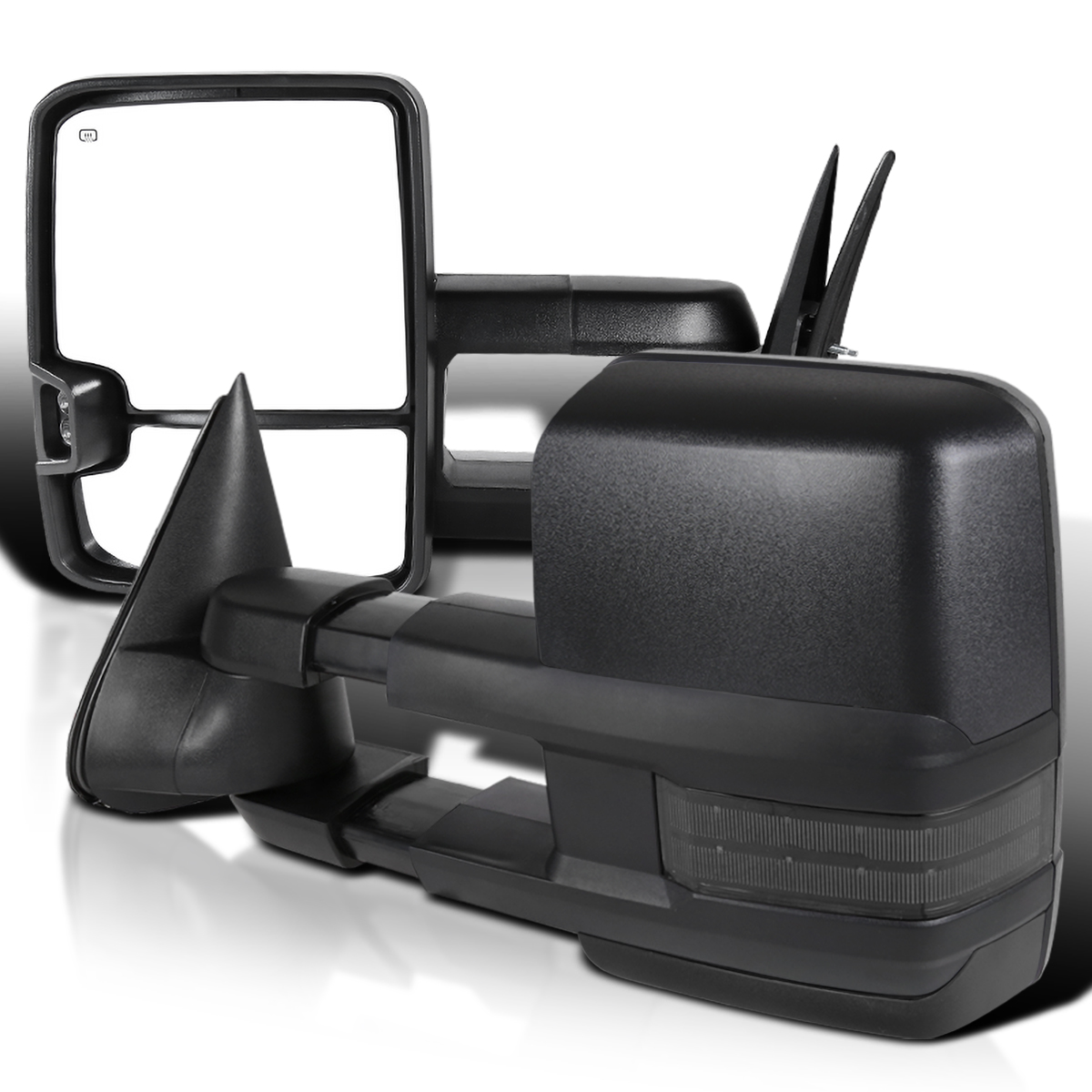Heated Power Tow Mirrors With LED Switchback For 2003-2007 Chevy Silverado GMC Sierra