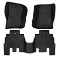 thumbnail image 1 of Spec-D Tuning For 2014-2018 Jeep Wrangler JK 4Dr All Weather 3D Rubber Floor Mats Front + Rear Full Set 2014 2015 2016 2017 2018, 1 of 7