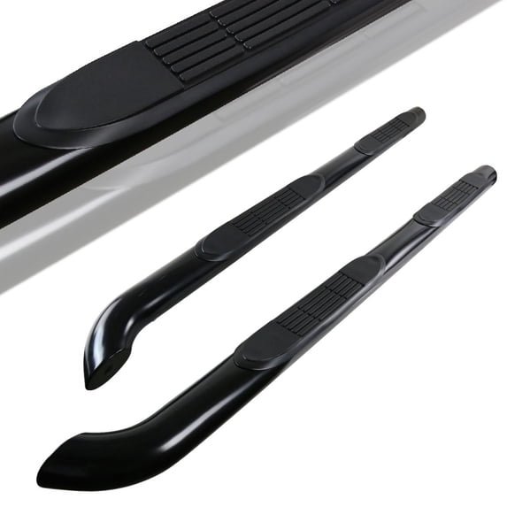 Spec-D Tuning For 2016-2018 Toyota Rav4 Black Stainless Steel 3" Running Side Step Nerf Bars (Left + Right) 2016 2017 2018