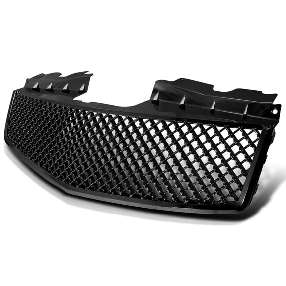 Spec-D Tuning Front Mesh Grill Hood Grille Glossy Black Compatible with 2003-2007 Cadillac Cts/Cts V 2003-2007
