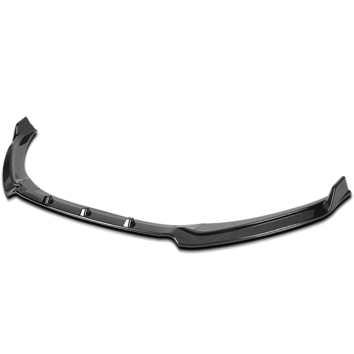 Spec-D Tuning Glossy Black Front Bumper Lip Spoiler Body Kits 3PC Compatible with 2017-2018 Hyundai Elantra