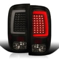 thumbnail image 1 of Spec-D Tuning Glossy Black Smoke LED Tail Lights w/ White LED Light Bar Compatible with 2007-2013 GMC Sierra 1500, 2007-2014 GMC Sierra 2500HD/3500HD, Left + Right Pair Assembly, 1 of 5