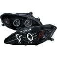 thumbnail image 1 of Spec-D Tuning Halo + LED Projector Headlights Glossy Black Housing Smoke Lens Compatible with 2000-2003 Honda S2000 AP1, Left + Right Pair Headlamps Assembly, 1 of 5