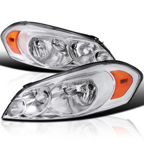 Spec-D Tuning Headlights Compatible with 2006-2013 Chevy Chevrolet Impala, 2006-2007 Monte Carlo, 2014-2016 Chevy Impala Limited, L+R Pair Head Light Lamp Assembly