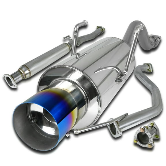Spec-D Tuning Jdm 4" Tip Catback Muffler Compatible with 1994-2001 Acura Integra Gsr