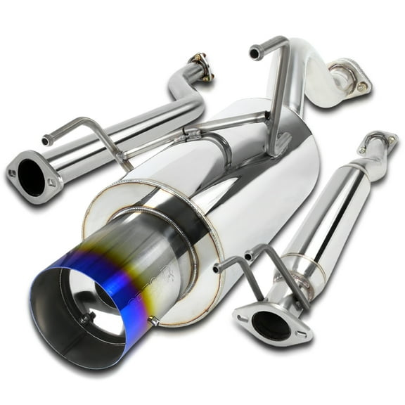 Spec-D Tuning Jdm 4" Tip Catback System Dc5 Compatible with 2002-2006 Acura RSX Base 2.0L