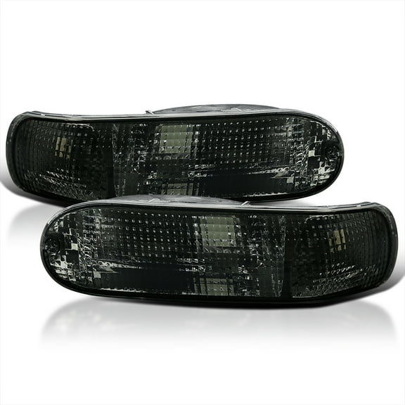 Spec-D Tuning Jdm Smoke Lens Rear Bumper Lights Turning Signal Lamps Compatible with 2000-2005 Mitsubishi Eclipse L+R Pair