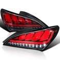 Spec-D Tuning Jet Black Sequential LED Bar Tail Lights for 2010-2016 ...