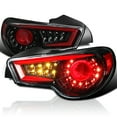thumbnail image 1 of Spec-D Tuning Jet Black Housing Red LED Bar Tail Lights Compatible with 2013-2016 Scion FR-S, 2013-2016 Subaru BRZ, Left + Right Pair Assembly, 1 of 6