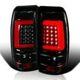 thumbnail image 1 of Spec-D Tuning Jet Black LED Bar Tail Lights Compatible with 1999-2002 Chevy Silverado GMC Sierra 1500/2500/3500 Models, Left + Right Pair Assembly, 1 of 8