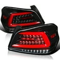 thumbnail image 1 of Spec-D Tuning Jet Black LED Tail Lights w/ Red Sequential LED Tube Compatible with 2015-2021 Subaru WRX / WRX STI  Left + Right Pair Assembly, 1 of 6
