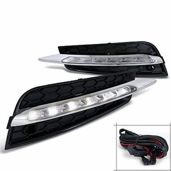 Spec-D Tuning LDR-CRU09-PT Chevy Cruze SMD LED Driving DRL Fog Lights 6000K Pair