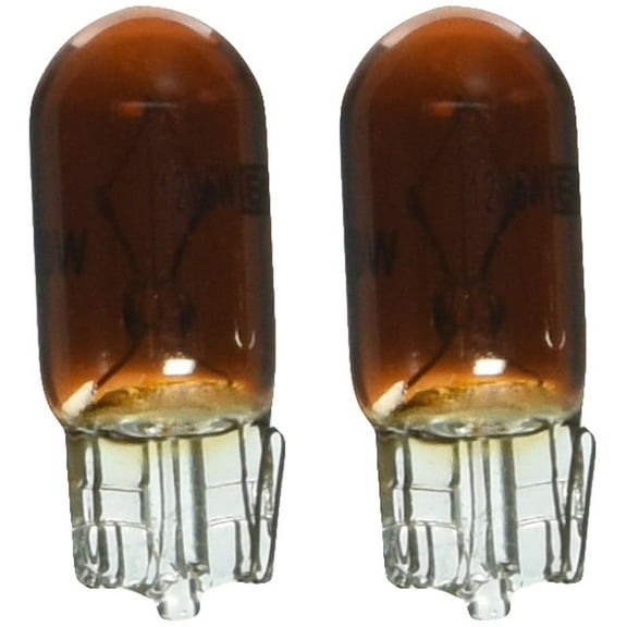 Spec-D Tuning LED-194AMCC-04 2PC T10 Wedge Chrome 194 Light Bulbs 12V 5W Amber Signal Side Marker